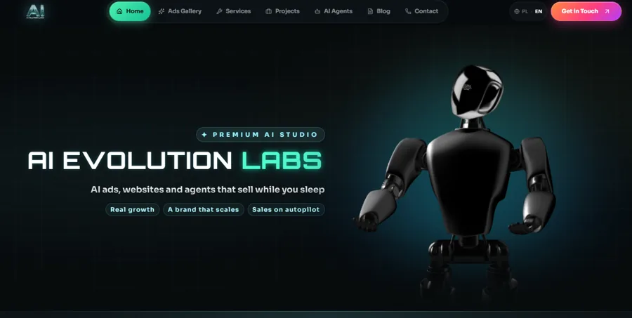 AI Evolution Labs - premium studio AI