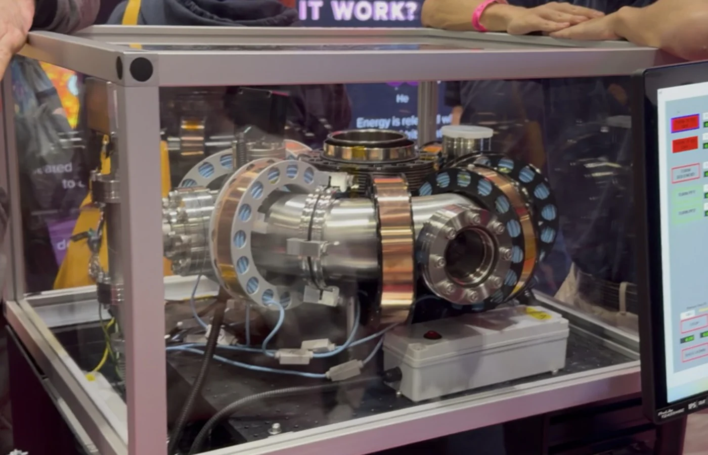Stanowisko z demonstratorem technologii energetycznej na New Scientist Live